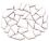 Flip carreaux de mosaïque en céramique MINI blanc polaire; 200g