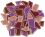 Flip mosaïques en céramique MINI mélange violet; 200g