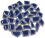 Voltear mosaicos de cerámica MINI azul cobalto