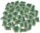 Flip mosaic tiles ceramic MINI mint green