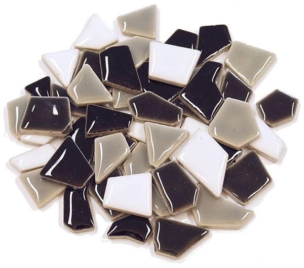 Flip mosaic tiles ceramic MINI grey mix