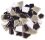 Flip mosaic tiles ceramic MINI grey mix