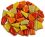Flip mosaic tiles ceramic MINI red mix