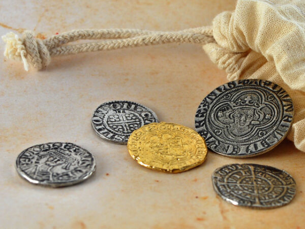 Copias de monedas de juegos de monedas medievales