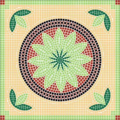 Plantilla de mosaico Helmos-80 80x80cm