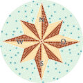 Brújula de plantilla de mosaico Ø=80cm
