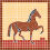 Mosaikvorlagen Vorlage Pferd-20 20x20cm