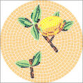 Mosaik-Vorlagen Zitrone-30 d=30cm