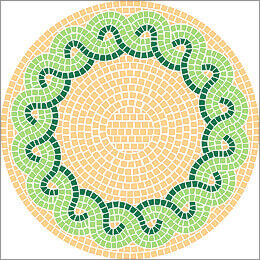 Mosaic patterns Traiani 40x40cm