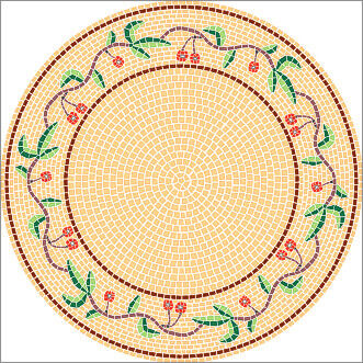 Plantillas de mosaico cereza-60 d=60