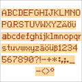 Mosaic templates font