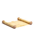 Pergamino 120x20cm Pergamino de papiro en blanco dos palos de madera