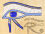 Plantillas para colorear Egipto Ojo de Horus, 15x10cm Dibujo para colorear en papiro real