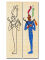 Diseño de marcadores Egipto Dios Osiris papiro real