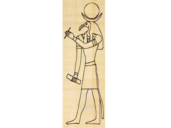 Diseño de marcadores Egipto Dios Thot papiro real