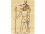 Malvorlagen Ägypten Gott Anubis, 20x15cm Ausmalbild auf echtem Papyrus