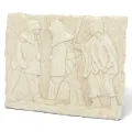 Relief Gladiatorenkampf, antike römische Wanddeko