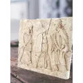 Relief Gladiatorenkampf, antike römische Wanddeko