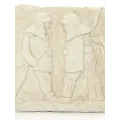 Relief Gladiatorenkampf, antike römische Wanddeko