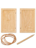 Wax board craft set Pompeii, double board 14x9cm with wooden pen