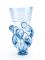 Trunk cup blue with strings around replica - Medieval glass