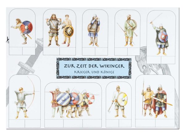 Viking warrior handicraft postcard