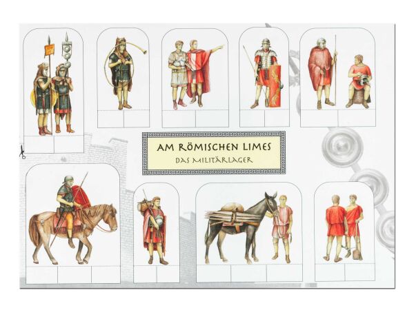 artesanía-postal del campamento militar romano de Limes