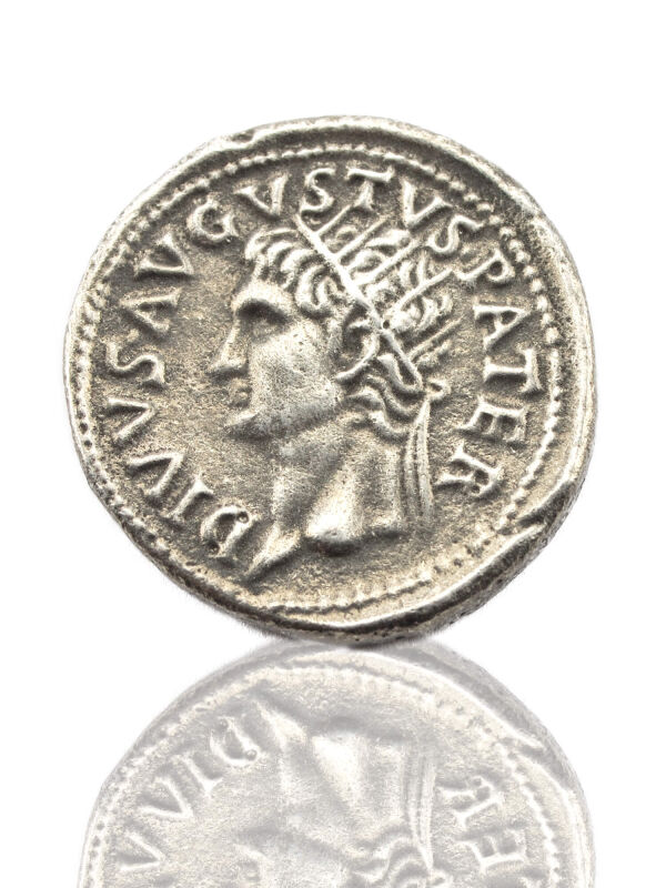Augustus SPQR Sesterz - alte römische Kaiser Münzen Replik