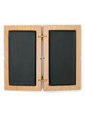 Tablilla de cera 14x9cm, díptico Cayo, tablillas de escritura de doble encuadernación negra recreación