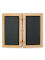 Tablilla de cera 14x9cm, díptico Cayo, tablillas de escritura de doble encuadernación negra recreación