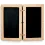 Wax tablet 14x9cm, diptych Gaius, black double bound writing tablets reenactment