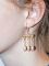 Earrings Julia, partly gold-plated with 3 pearls, roman