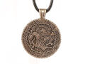 Colgante bracteado, amuleto de joyería vikinga Wotan