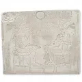 Relief de lÉgypte Akhenaton avec Néfertiti Amarna