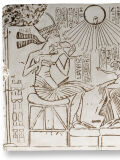 Relief Egypt Akhenaten with Nefertiti Amarna