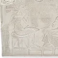 Relief de lÉgypte Akhenaton avec Néfertiti Amarna