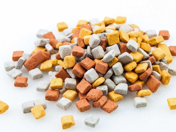 500 Mosaïques mystiques 5x5mm Mélange métallique Or-Argent-Bronze 100g
