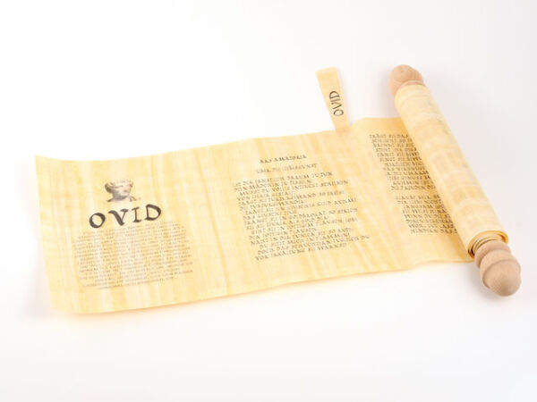 Rollo de papiro Ovidio ars amatoria