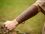Manguito de brazo en relieve - Thorshammer marrón - Vikingo
