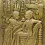 Relief Ägypten Tutanchamun und Achnesenamun - Hathor-Szene Kleiner Goldener Schrein -aaac Wandbild 29x20cm