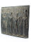 Relieve de Egipto Anubis e Isis - El faraón Horemheb - Valle de los Reyes (KV57) - Pintura mural, 26 x 22 cm
