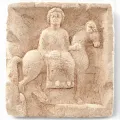 Relieve Epona III, diosa caballo galo-romana, antigua...