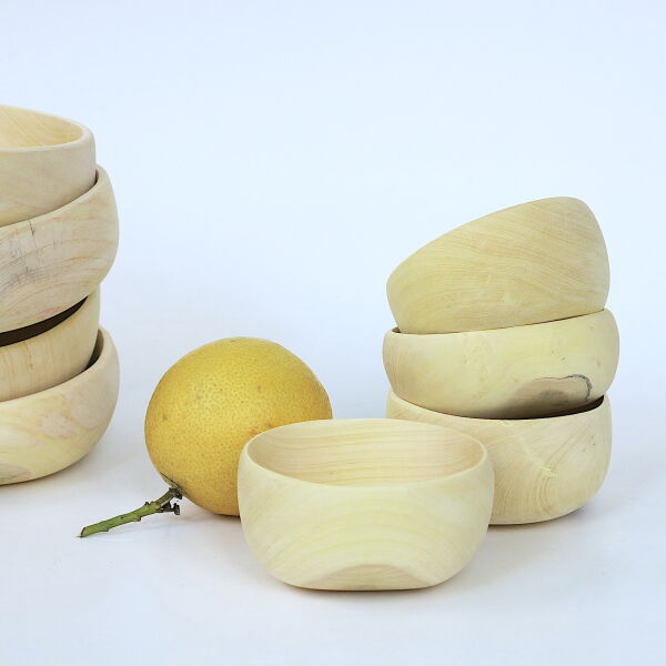 Lemon wood bowl