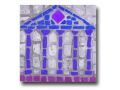 Mosaic set of 3, Rome temple mosaic tile painting, painting pattern