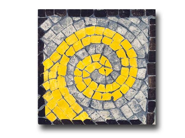 Mosaic set of 3, Rome wave roman mosaic tile painting, painting pattern