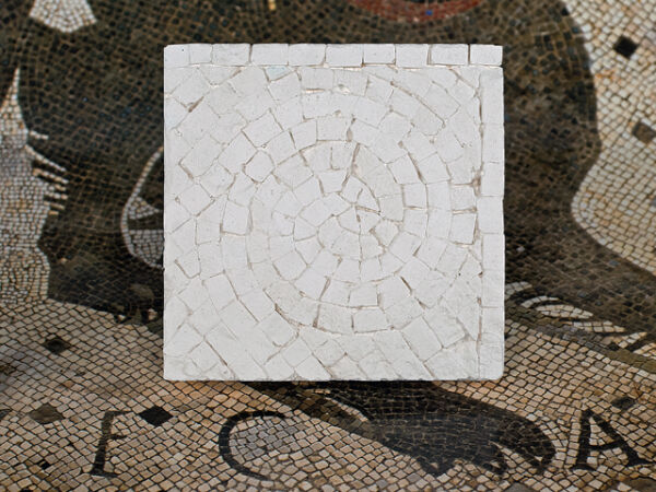 Mosaic set of 3, Rome wave roman mosaic tile painting, painting pattern