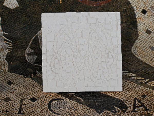 Mosaik 3er Set, Rom Badeschuhe Mosaikfliese bemalen, Mal Vorlage