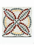 Conjunto de 3 mosaicos, Geometría de Roma 1 Pintura de mosaicos, patrón de pintura