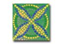 Mosaik 3er Set, Rom Geometrie Blume Mosaikfliese bemalen, Mal Vorlage