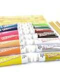 Tempera color set, 14 tubes a 7,5ml, incl. papyrus stripes and rushes